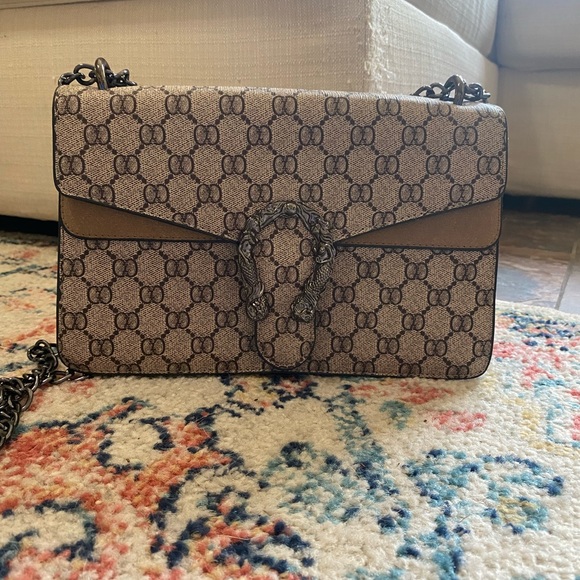 Brown Designer Inspired Crossbody Bag - Picture 2 of 6